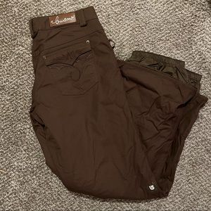 Burton Brown Snow Ski Snowboarding Pants S